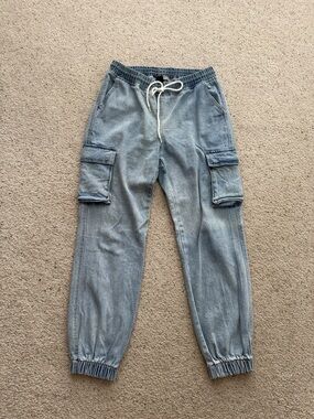 Wild Fable Light Blue Cargo Jogger Jeans